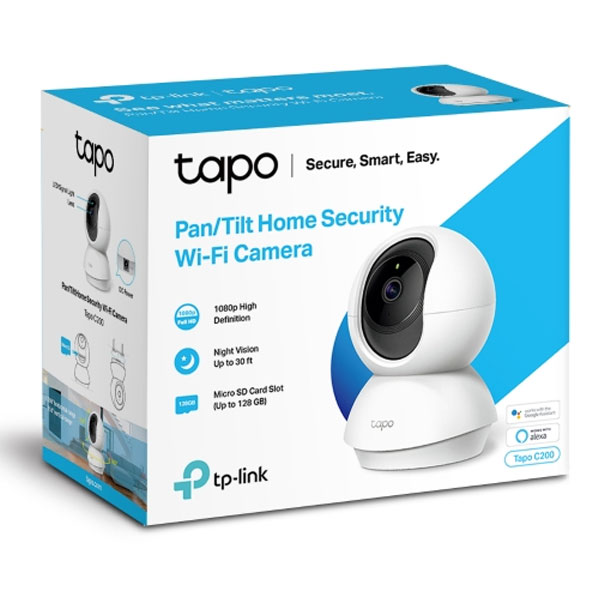 TP-Link (Tapo C200) Pan/Tilt Home Security Wi-Fi Camera (White)